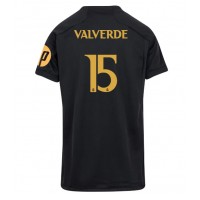 Real Madrid Federico Valverde #15 3rd trikot Frauen 2023-24 Kurzarm